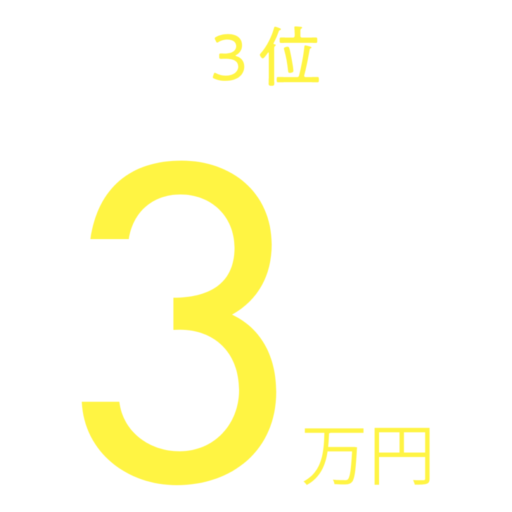 3位3万円